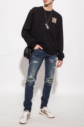 Amiri MX1 Skinny Jeans, Mens, Navy Blue