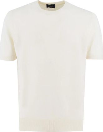 Drumohr Trui met ronde hals - Heren - Ronde hals truien - Beige - 3XL - Katoen - Truien & Vesten
