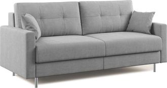 Divani.Store Megan Sof&aacute; Convertible En Microfibra Extra&iacute;ble 208 Cm (mat. 160x197) Gris