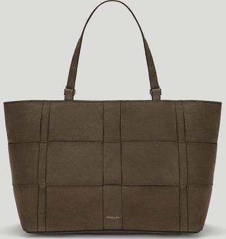 DeMellier The Florence in Hazel Suede Leather Tote & Work bag