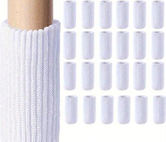OEM 32 Protectores Para Patas De Sillas - Para 8 Sillas - Blancos