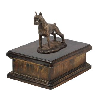 OEM Boxer, Boxer I - Una Urna Para Cenizas De Perro, Una Urna Cl&aacute;sica Con Una Estatuilla, Una Urna Elegante Con Un Perro De Art-dog