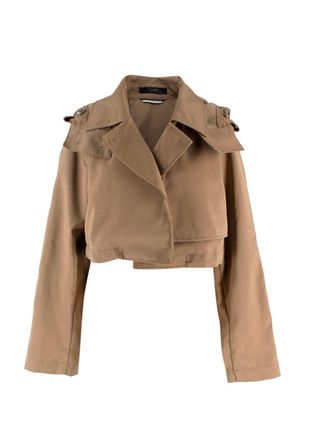 Max Mara Weekend MaxMara Beige Cropped Trench Coat