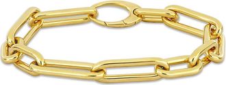 Amour Oval Link Bracelet in 14k Yellow Gold - 8 in