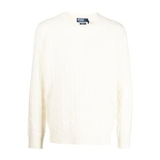 Polo Ralph Lauren Cashmere Crewneck Trui - Heren - Cashmere truien - Beige - 2XL - Truien & Vesten