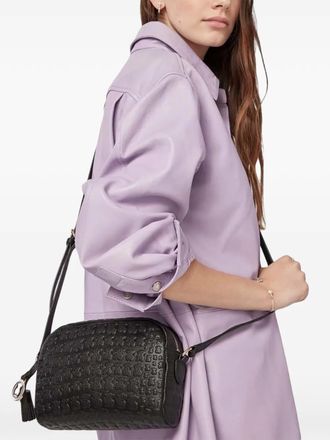 Tous embossed-logo cross-body bag - Black
