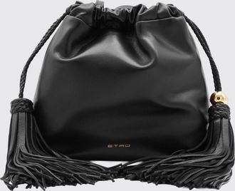 Etro Mini borsa a secchiello Kalispera in pelle di agnello con nappe