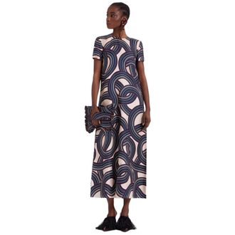 La DoubleJ Kleedjes, Dames, Blauw, XL, Swing Dress