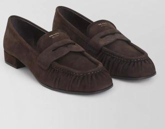 Prada suede loafers