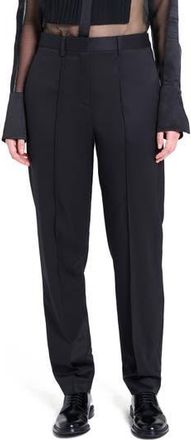 TWP Harrison Stretch Wool Tapered Straight Leg Pants in Black at Nordstrom Rack, Size 12