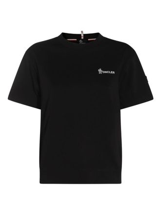 Moncler Black Crew Neck Logo T-shirt