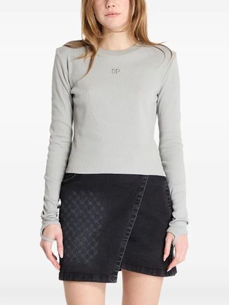 Daily Paper Clothing cotton T-shirt - women - Elastane/Cotton - M - Grey