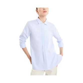 Fay Dames, Blouses & Shirts, Blauw, Maat: M Katoen