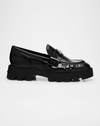 Marc Jacobs The Frankie Spazzalato Leather Loafers