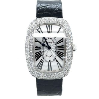 Franck Muller Pre-owned Franck Muller Galet Quartz Diamond Silver Dial Ladies Watch 3002LQZRD3ACE