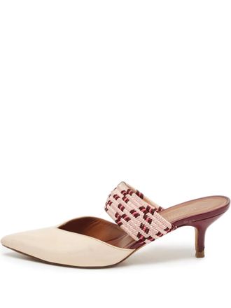 Malone Souliers 2023 60mm Maisie mules - women - Leather/Leather/Patent Leather/Leather - 36.5 - Neutrals