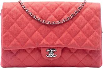 Chanel Pre-owned Vintage Quilted Shoulder Bag - Dames - Vintage Schoudertas - Roze - ONE Size - Leer - Vintage