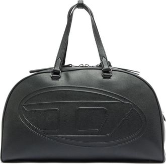Diesel 1DR Dome - Leather travel bag with Oval D logo - Travel Bags - Unisex - Black