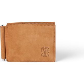 Brunello Cucinelli Nubuck wallet in Cognac at Nordstrom
