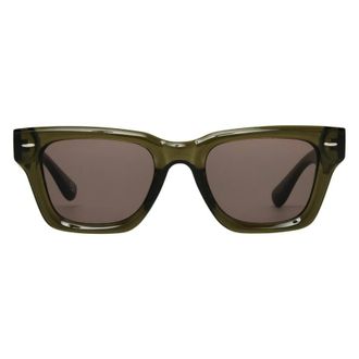 French Connection Smoke Square Ladies Sunglasses 10270164.CGR GRNSMK