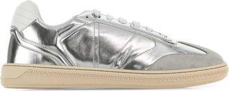 Versace Silver Leather Free Sneakers