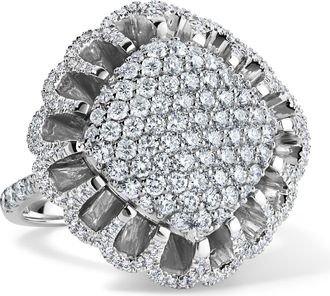Mindi Mond Floating All Diamond Ring in 18K White Gold at Nordstrom, Size 7
