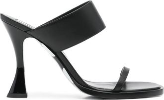 Moschino leather sandals - women - Calf Leather/Calf Leather/Calf Leather - 39 - Black
