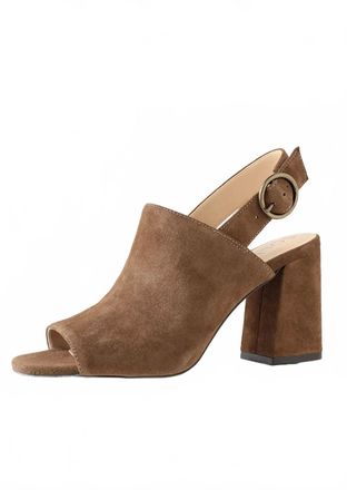Sole Society Womens Juniah Slingback Peep-Toe Mules