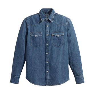 Levi's Barstow Western Denim Shirt - Heren - Spijkeroverhemden - Blauw - S - Denim - Overhemden