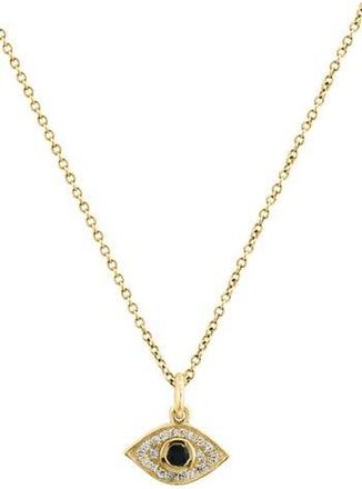 Effy Sapphire & Diamond Pav&eacute; Eye Pendant Necklace in Gold at Nordstrom Rack, Size 18