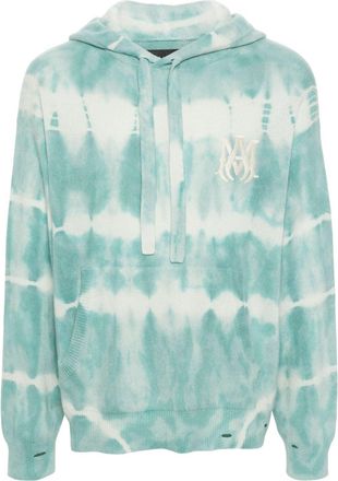 Amiri MA tie dye hoodie - men - Cashmere/Wool - M - Blue