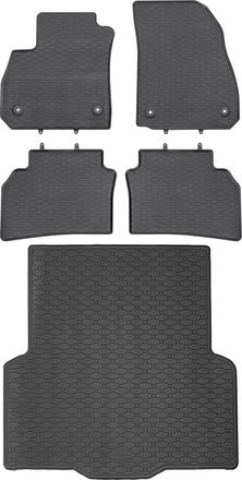OEM Juego De Alfombrillas De Goma Para Coche Y Maletero Para Opel Insignia B Sed&aacute;n (de Junio De 2017 A 2022)