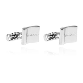Ferragamo Cufflinks & Tie Clips, male, Gray, Size: ONE SIZE Palladio Cufflinks