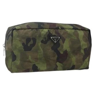 Prada Pre-owned Bags, female, Multicolor, Size: ONE SIZE Pre-owned Nylon Pouch