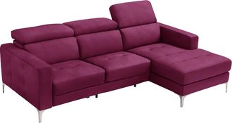 Egoitaliano Ecksofa »Matt, erstklassiger Sitzkomfort, aufwendige Detailverarbeitung, L-Form« mit verstellbaren Kopfteilen zum Relaxen