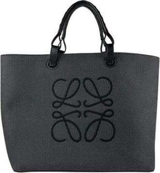 Loewe Pre-owned Tote Bags, female, Gray, Size: ONE SIZE Pre-owned Canvas handbags