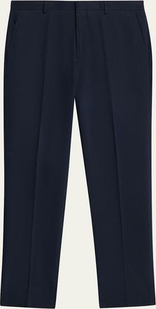 Loro Piana Mens Jarno Cotton Straight Fit Flat-Front Pants