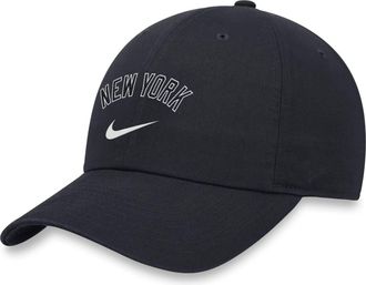 Nike MLB York Yankees Heritage86 Wordmark Swoosh Adjustable Caps Black NK124FANK-WM0