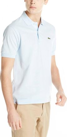 Lacoste Classic Fit Short Sleeve Pique Polo Shirt In Rill Light Blue
