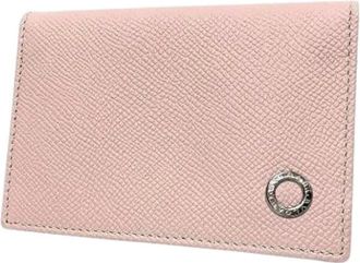 Bulgari Pre-owned Kaarthouder - Dames - Pre-owned - Roze - Maat: ONE Size Zijde