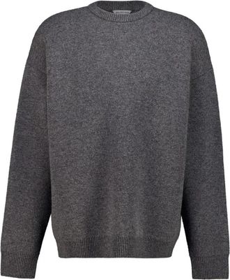 Balenciaga Truien - Heren - Ronde hals truien - Grijs - S - Nylon - Truien & Vesten