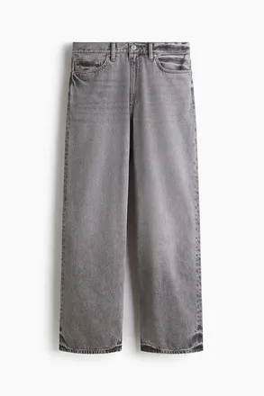 H&M Baggy Jeans in Medium Denim Gray at Nordstrom, Size 32 X 30