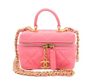 Chanel Pink Caviar Micro Vanity Case