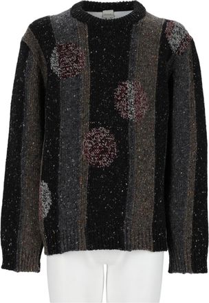 Paul Smith Black Textured Striped Wool Sweater