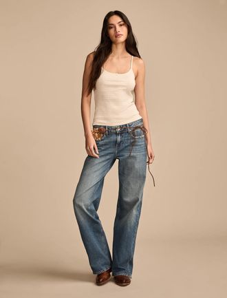 Lucky Brand Womens Baggy Wide Leg