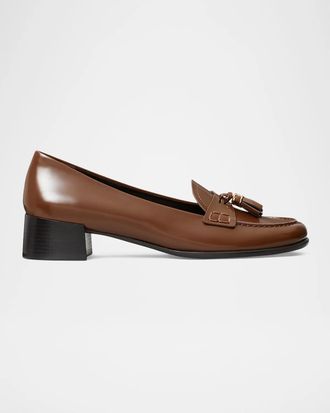 Tory Burch 30mm Leather Tassel Loafers