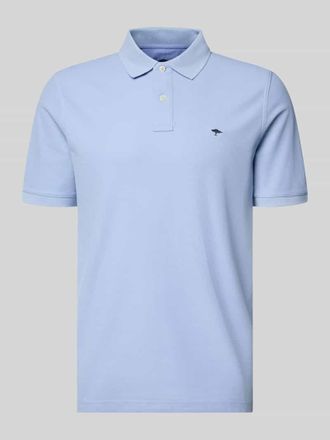 Fynch-Hatton Fynch-Hatton Regular Fit Poloshirt mit Logo-Stitching in Hellblau, Gr&ouml;&szlig;e 3XL