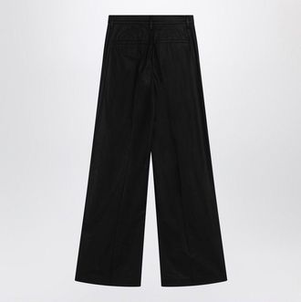 Department Five Womens Wide Black Cotton Pants - Size EU 36 (Womens)