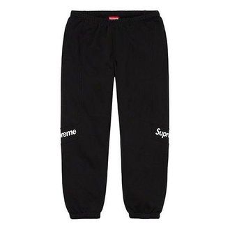 SUPREME Color Blocked Sweatpants Black White SUP-SS20-363