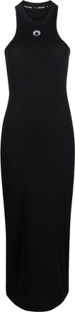 Marine Serre Crescent Moon racerback dress - women - Cotton/Elastane - M - Black
